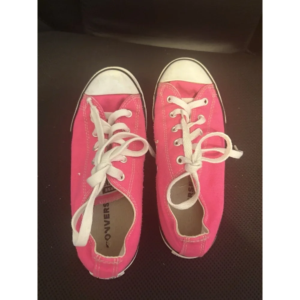 Converse Chuck Taylor All Star Pink‎ Canvas Sneakers Kids Size 3 Youth 370407F
